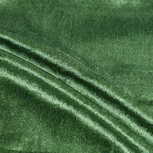 Floristik24 Tela decorativa Terciopelo verde musgo 140cm x 300cm