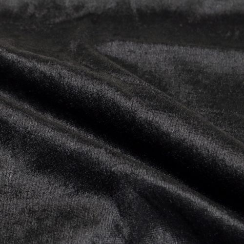 Floristik24 Tela decorativa terciopelo negro 140cm x 270cm