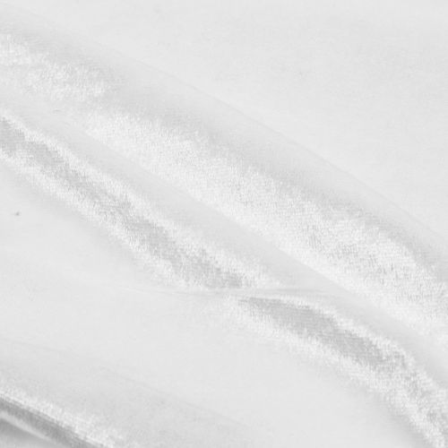 Floristik24 Tela decorativa terciopelo blanco 140cm x 300cm