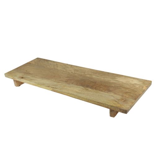Floristik24 Bandeja decorativa de madera con base de madera de mango 80x6x27,5cm