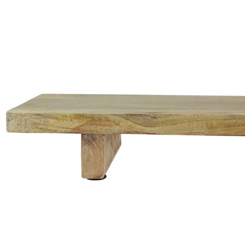 Floristik24 Bandeja decorativa de madera con base de madera de mango 80x6x27,5cm