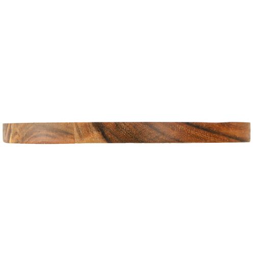 Artículo Plato decorativo bandeja decorativa madera de acacia aceitada natural Ø20cm