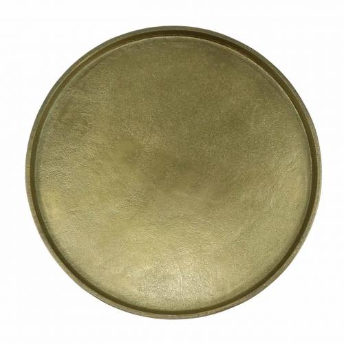 Floristik24 Plato decorativo arcilla Ø20cm oro