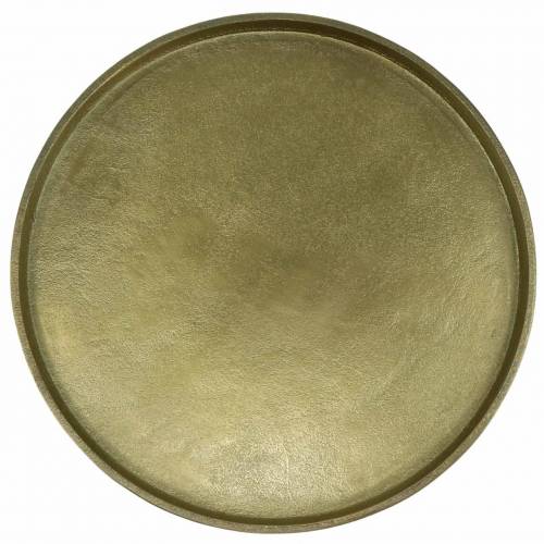 Floristik24 Plato decorativo arcilla Ø30cm oro