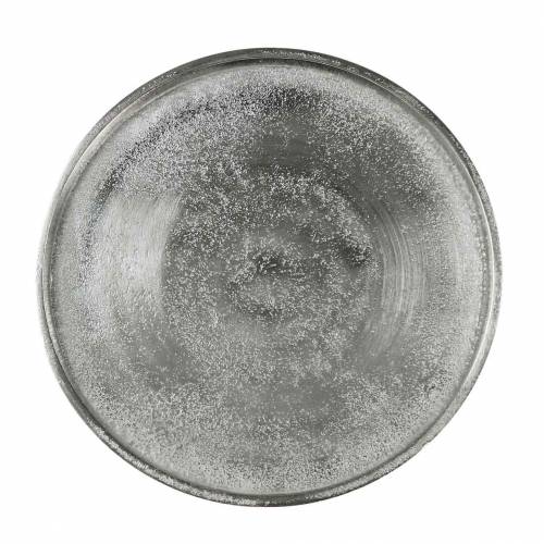 Floristik24 Plato decorativo arcilla Ø20cm plata