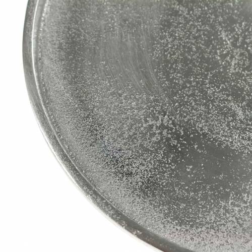 Floristik24 Plato decorativo arcilla Ø20cm plata
