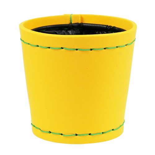 Floristik24 Maceta amarilla Ø12cm H11,5cm, 1pza