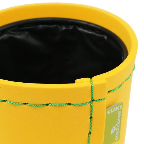 Floristik24 Maceta amarilla Ø12cm H11,5cm, 1pza