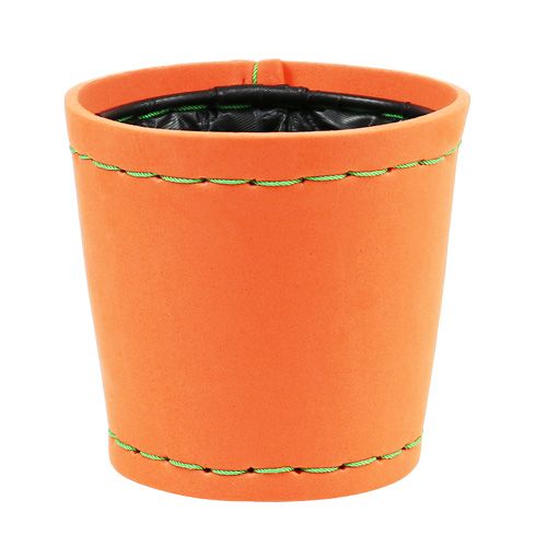 Floristik24 Macetero naranja Ø12cm H11,5cm