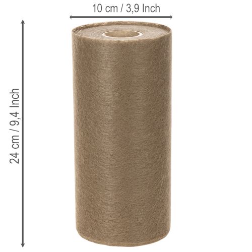 Rollo de decoración de mesa no tejido de 24 cm x 25 m en color marrón para mesas festivas. | Floristik24.es