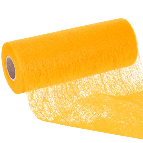 Camino de mesa no tejido, amarillo, 23 cm, rollo de decoración de mesa moderno | Floristik24.es