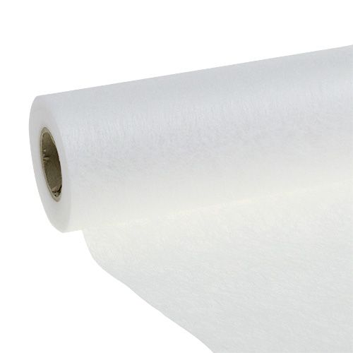 Floristik24 Deco vellón blanco 23cm 25m