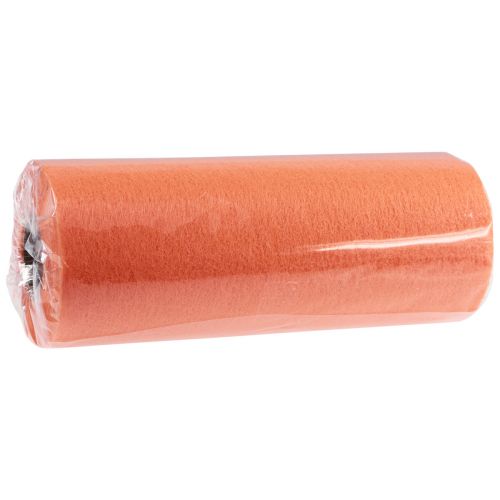 Artículo Camino de mesa decorativo de lana camino de mesa decorativo de lana naranja 23cm 25m
