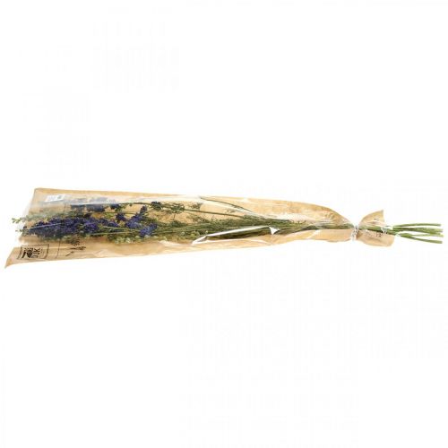 Artículo Delphinium seco, floristería seca, azul delphinium L64cm 25g