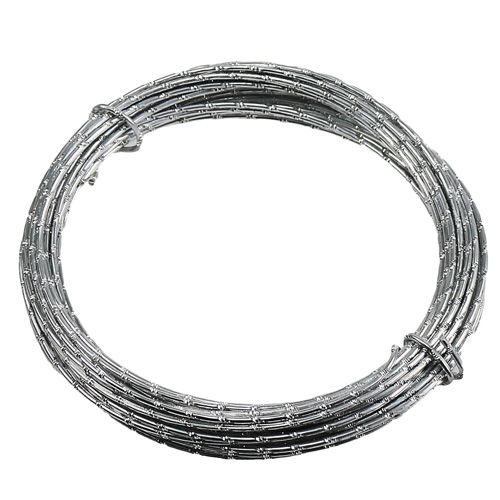 Floristik24 Hilo de aluminio diamante plata 2mm 10m