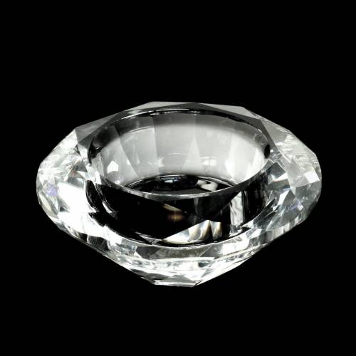 Portavelas candelabro diamante claro Ø7cm