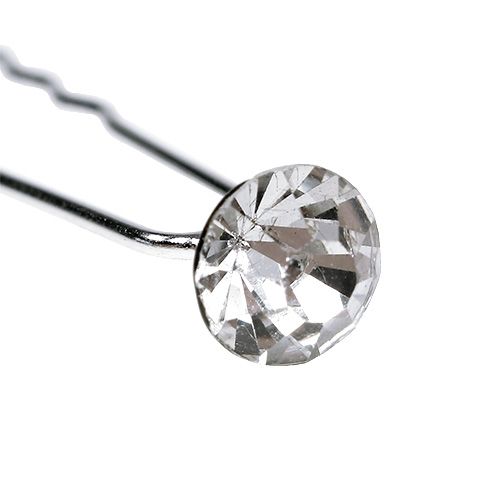 Artículo Aguja diamante boda plata Ø8mm L7cm 20uds