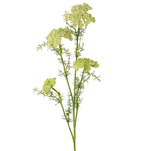 Artículo Planta artificial de eneldo con tallo largo flor de prado verde blanco 87cm