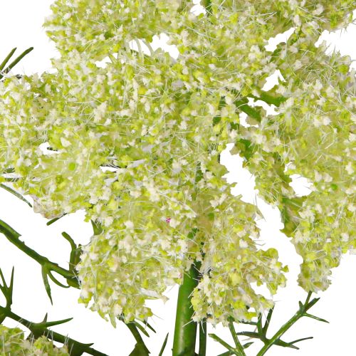 Artículo Planta artificial de eneldo con tallo largo flor de prado verde blanco 87cm