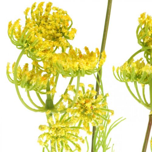 Artículo Eneldo amarillo Planta de hierba artificial Eneldo para decorar L80cm