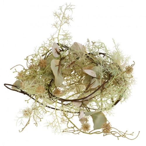Floristik24 Guirnalda de cardo Guirnalda de decoración de plantas artificiales de cardo globo 127cm