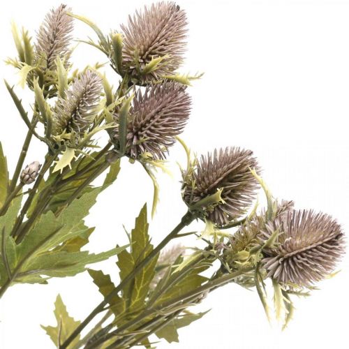 Floristik24 Cardo artificial rama púrpura 10 cabezas de flores 68cm 3 piezas