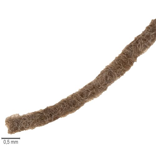 Artículo Cordón de lana marrón, 55m de cuerda decorativa para floristería y manualidades