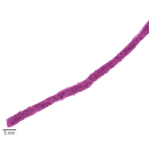 Artículo Cordón de lana morado, 55m, hilo decorativo para floristería y manualidades