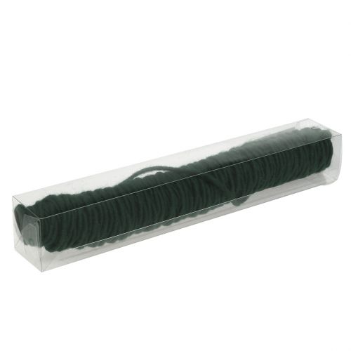 Floristik24 Hilo mecha hilo de fieltro verde oscuro 55m