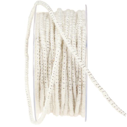 Artículo Hilo de mecha Glamour Blanco/Plata con alambre 33m