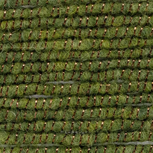 Floristik24 Cordón de lana verde con hilo dorado, 5m x 5mm con alambre, para decoración y manualidades