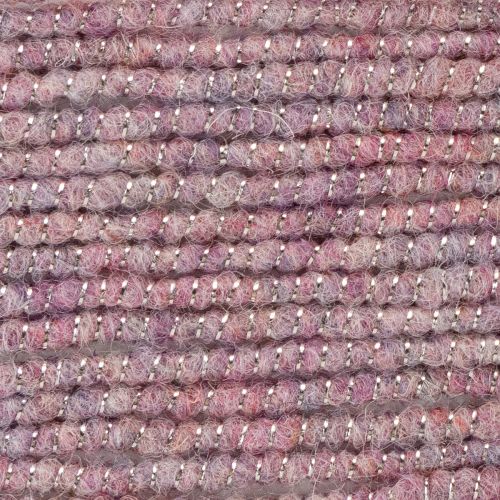 Floristik24 Cordón de lana con hilo rosa y dorado, 5m x 5mm con alambre, para decoración y manualidades