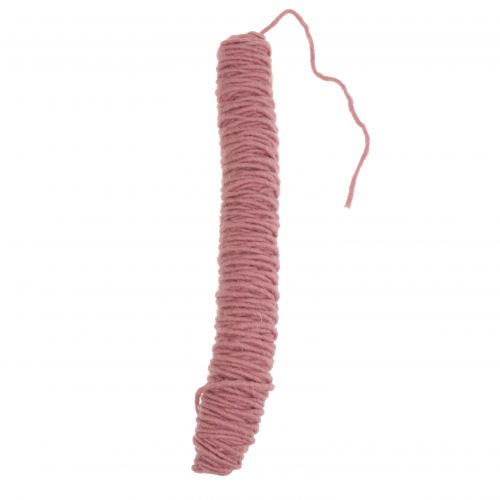 Artículo Hilo de mecha cordón de fieltro rosa viejo 55m