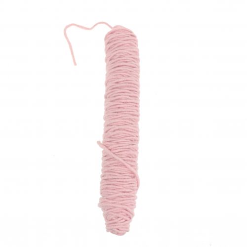 Artículo Hilo de mecha cordón de fieltro rosa 55m