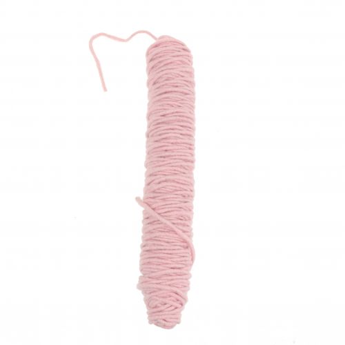 Artículo Cordón de fieltro hilo mecha rosa 55m