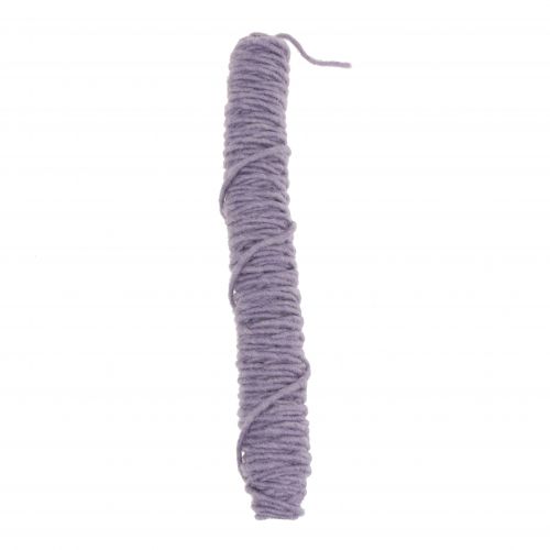 Floristik24 Hilo de mecha cordón de fieltro violeta claro 55m