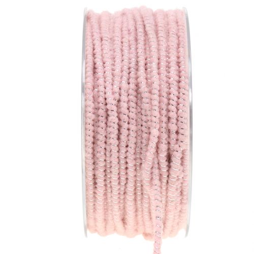 Artículo Hilo de mecha Glamour rosa/plata con hilo 33m