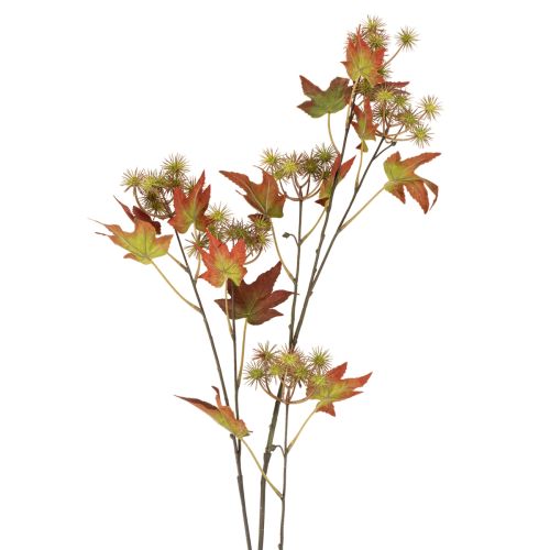 Rama artificial de liquidámbar otoñal con hojas y racimos de frutos, 132 cm. comprar | Floristik24.es