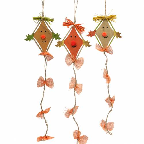 Floristik24 Cometa decorativa otoñal para colgar 10,5cm x 11cm 6pcs