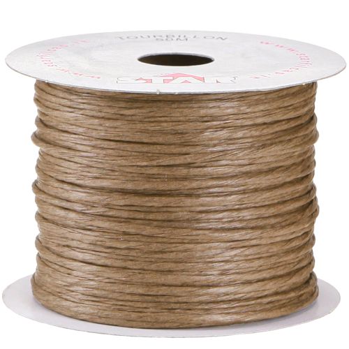 Floristik24 Cable envuelto 50m marrón