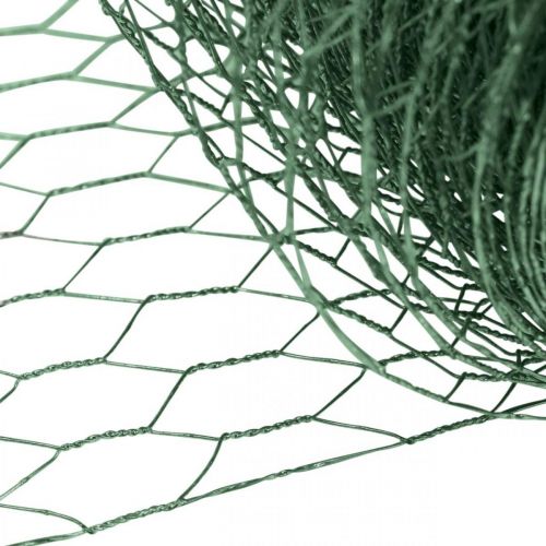 Malla hexagonal Alambre verde Malla de alambre recubierta de PVC 50 cm × 10 m