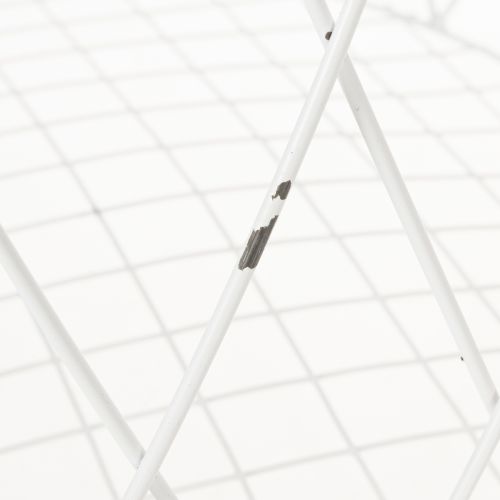 Artículo Cesta de alambre con asa, metal blanco, Ø25/30/35cm, juego de 3
