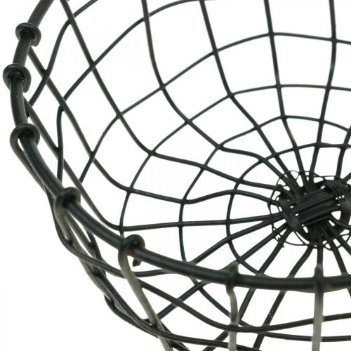 Floristik24 Canasta para plantar, mini canasta de alambre, canasta redonda para plantar Ø12cm H6.5cm 2pcs