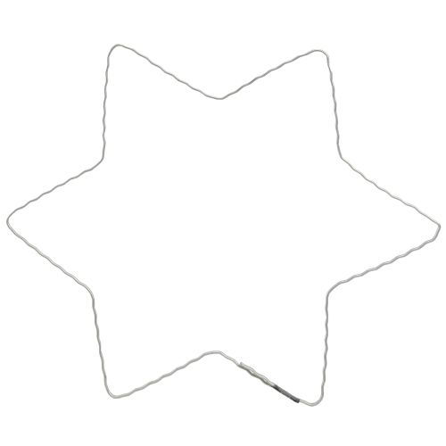 Artículo Anillo de estrella de alambre ondulado estrellas para corona navideña 20cm 10uds