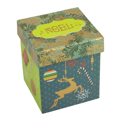Artículo Vela perfumada Vela navideña de cristal transparente Vela navideña 7,5 cm