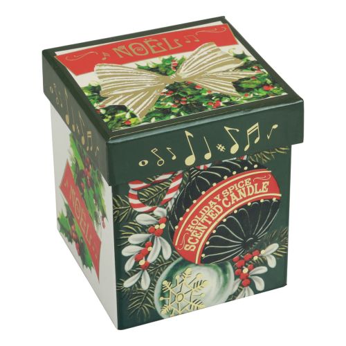 Floristik24 Vela perfumada vela navideña de cristal vela navideña blanca 7,5 cm