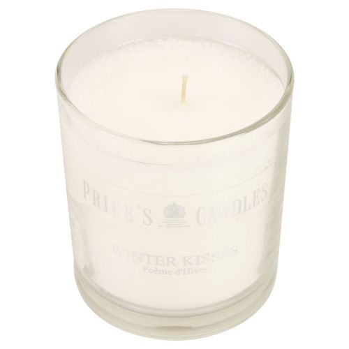 Floristik24 Vela perfumada en vaso vela perfumada Navidad blanca Al.8cm