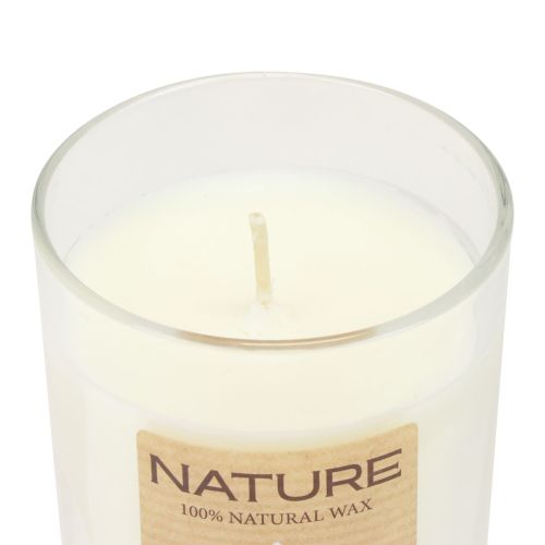Vela perfumada en vaso de cera natural Wenzel Candles Magnolia 85×70mm
