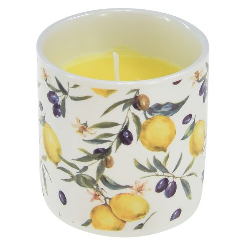 Floristik24 Velas perfumadas Vela de citronela en cerámica Ø6,5cm H6,5cm 2ud