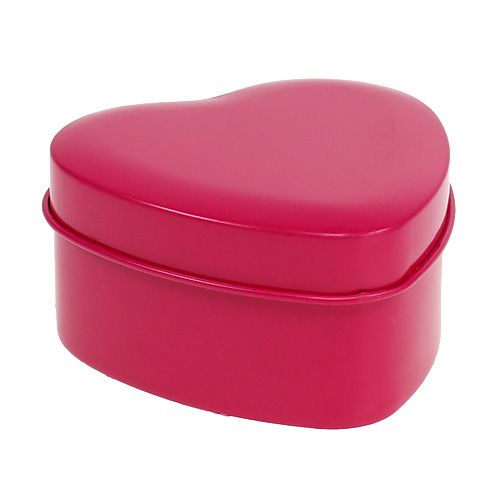 Floristik24 Vela perfumada forma corazón rosa 7cm x 3,5cm 1ud